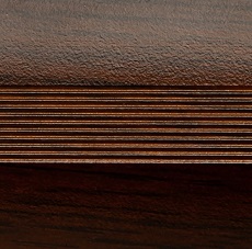 Стык (порожек) алюминиевый, 38 мм орех темный