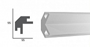 Карниз угловой для LED подсветки Tesori KD203 лепнина из полистирола